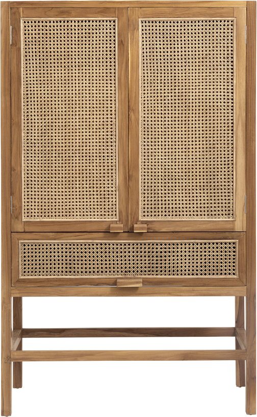 Cabinet en teck et cannage - Nordal - The Cool Republic