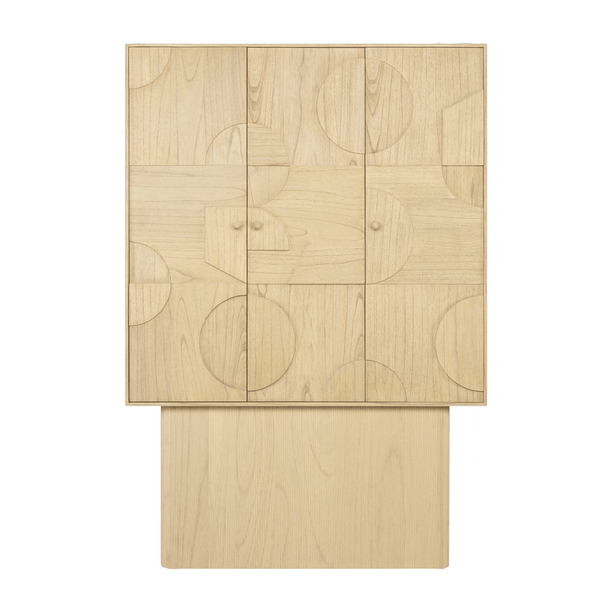 Cabinet rectangulaire en bois beige Zulgo - Versmissen - The Cool Republic