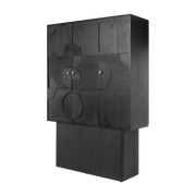 Cabinet rectangulaire en bois noir Zulgo - Versmissen - The Cool Republic