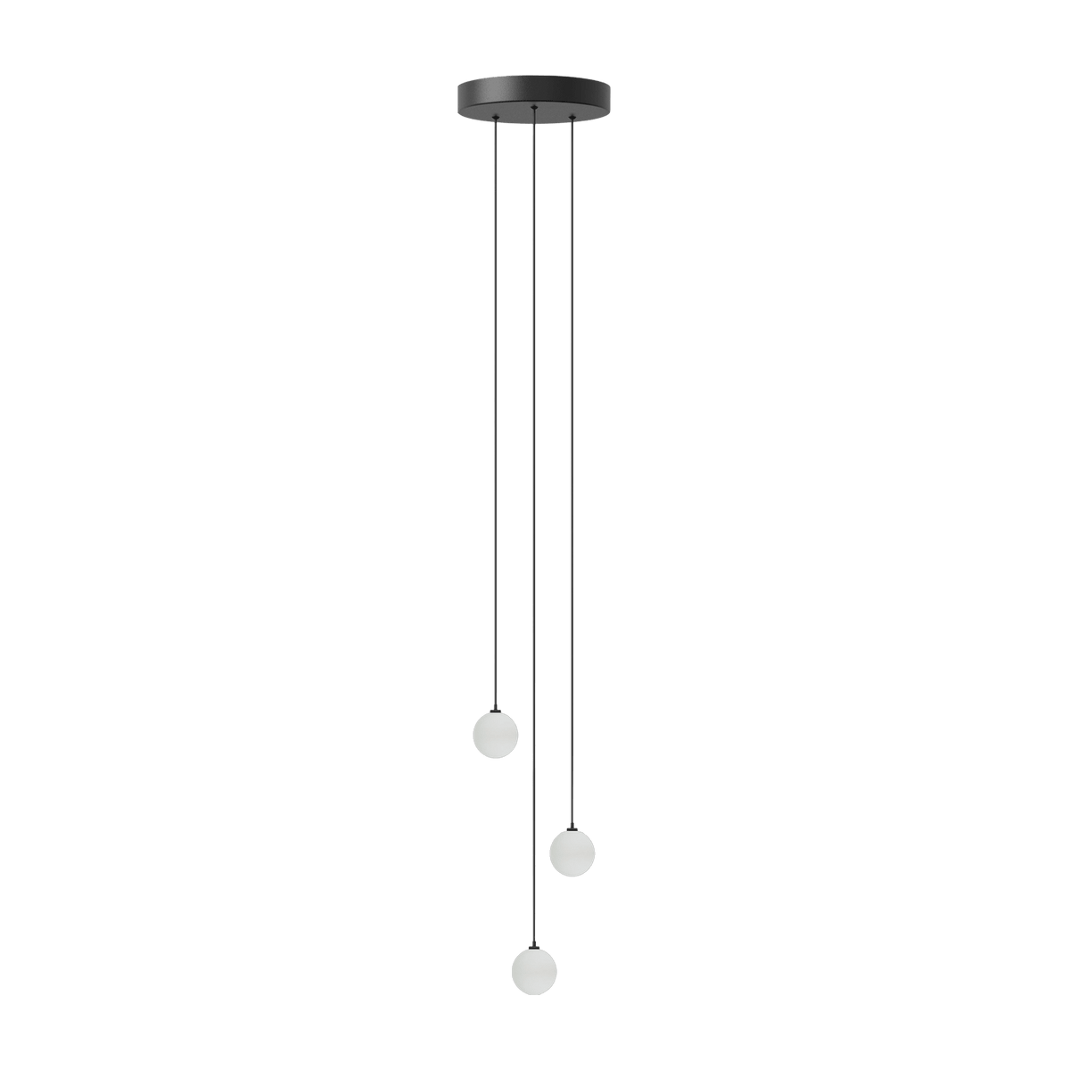 Câble de suspension à 3 douilles 20 x 300 cm sans ampoules Rosette - Umage - The Cool Republic