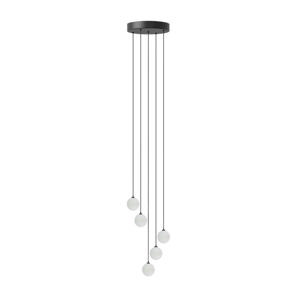 Câble de suspension à 5 douilles 20 x 300 cm sans ampoules Rosette - Umage - The Cool Republic