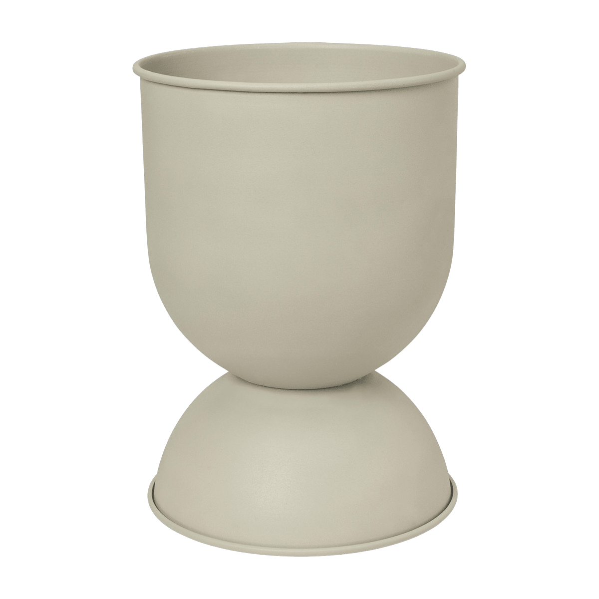 Cache-pot beige Hourglass L - Ferm Living - The Cool Republic