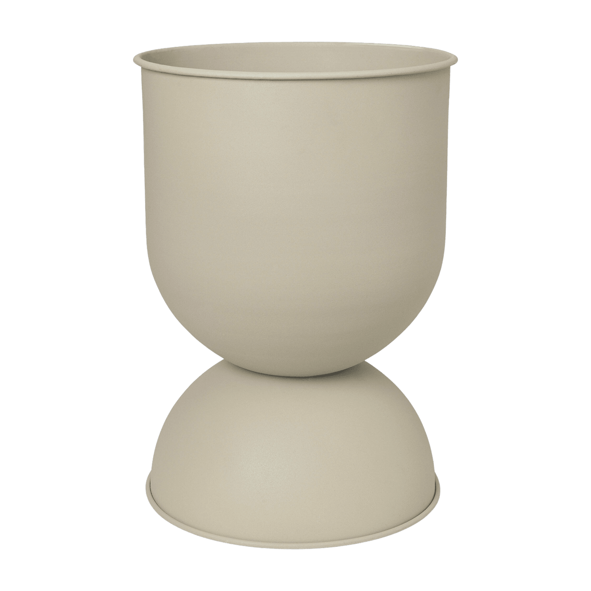 Cache-pot beige Hourglass M - Ferm Living - The Cool Republic