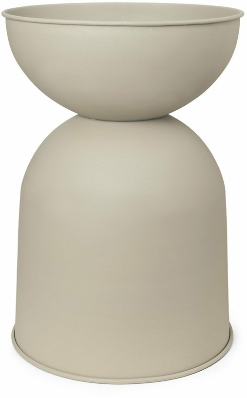 Cache-pot beige Hourglass S - Ferm Living - The Cool Republic