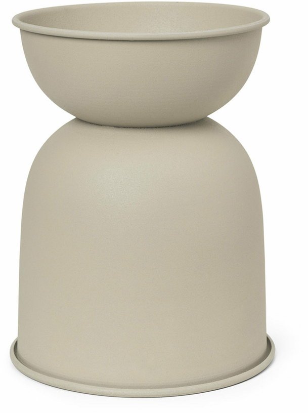 Cache-pot beige Hourglass XS - Ferm Living - The Cool Republic