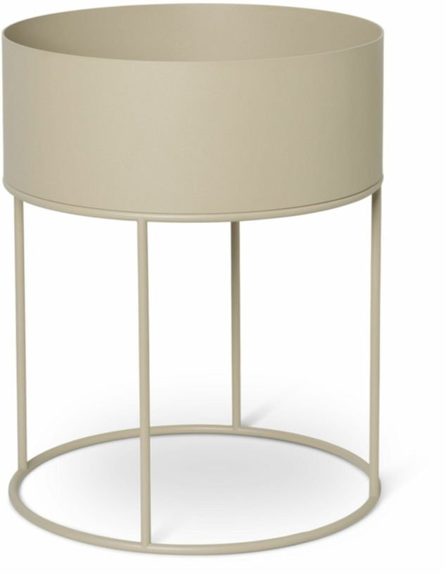 Cache - pot en acier crème 40 x 50 cm Plant Box - Ferm living - The Cool Republic