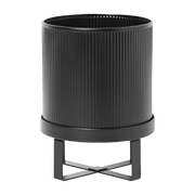 Cache-pot en acier noir Bau Pot - Ferm Living - The Cool Republic