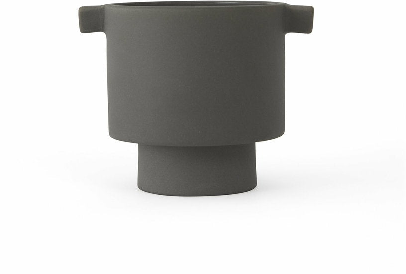 Cache - pot en céramique anthracite 10,5 cm Inka Kana - OYOY - The Cool Republic