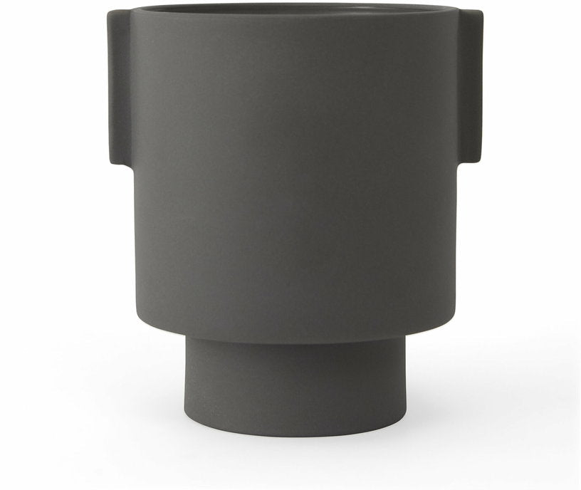 Cache - pot en céramique anthracite 15 cm Inka Kana - OYOY - The Cool Republic