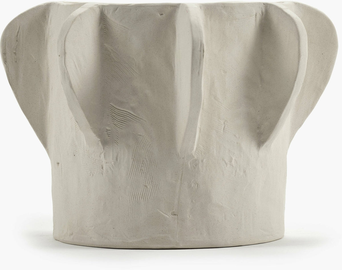 Cache-pot en grès blanc cassé 22 x 15 cm Molly 02 S - Serax - The Cool Republic