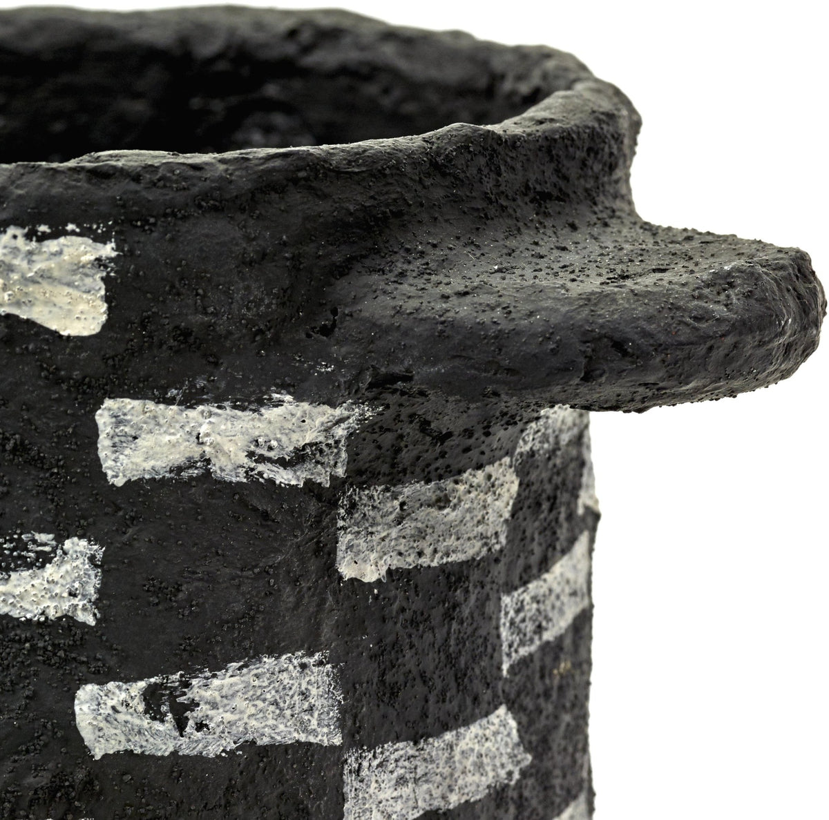 Cache-pot en papier mâché noir - Serax - The Cool Republic