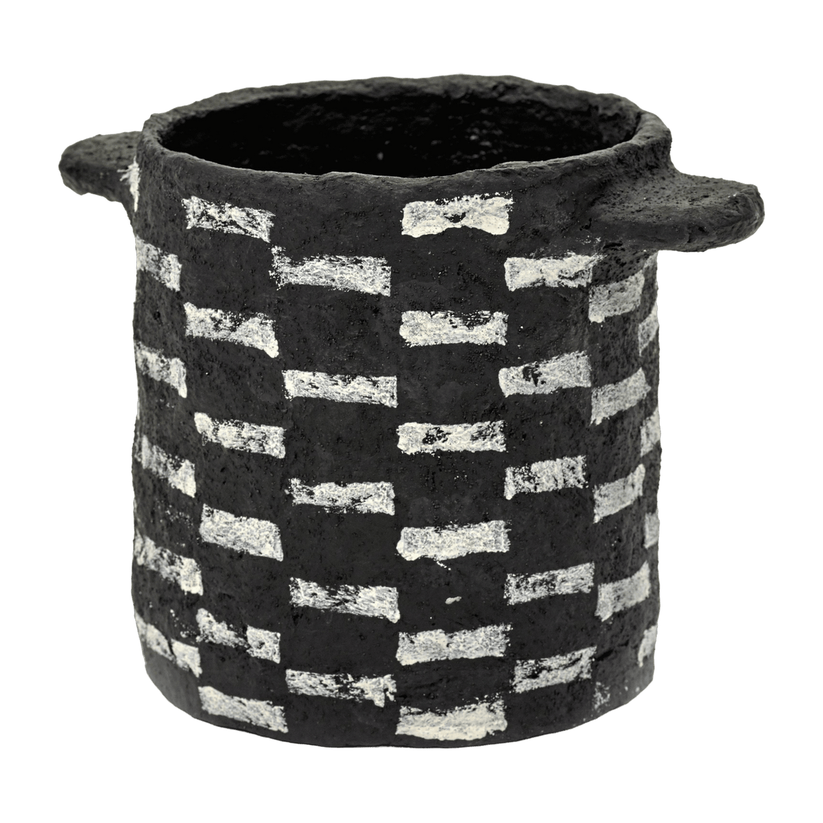 Cache-pot en papier mâché noir - Serax - The Cool Republic