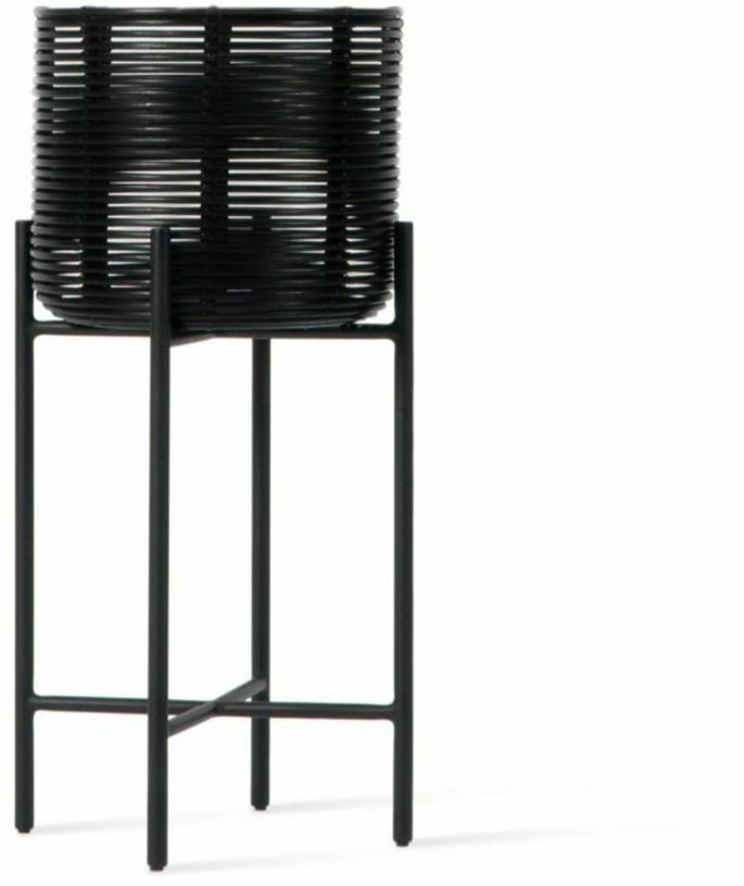 Cache - pot en rotin synthétique noir Ivo L - Vincent Sheppard - The Cool Republic