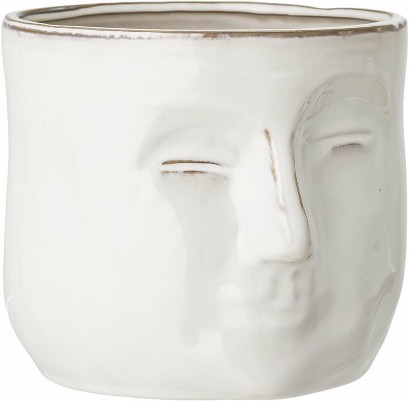 Cache - pot visage en grès Ignacia - Bloomingville - The Cool Republic