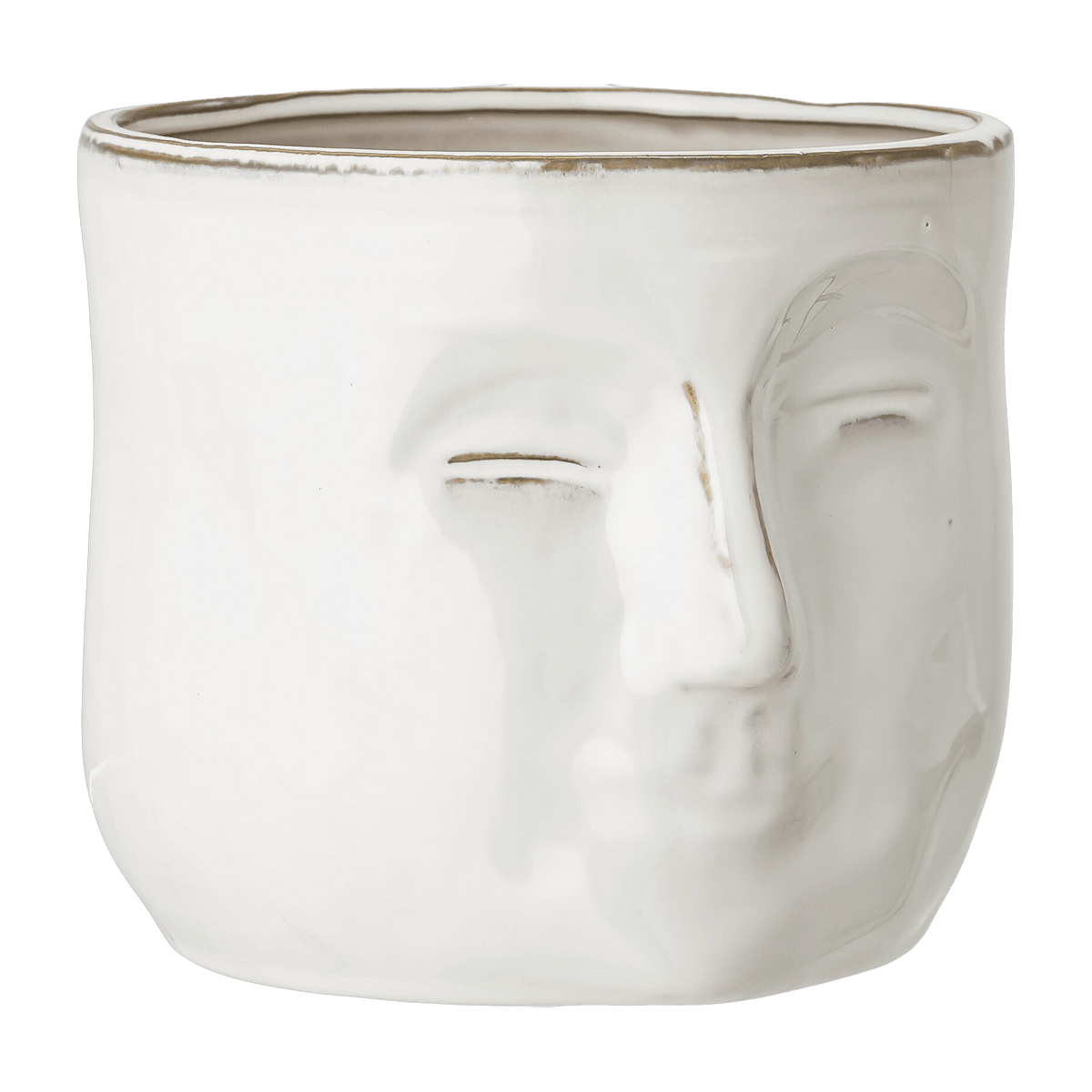 Cache-pot visage en grès Ignacia - Bloomingville - The Cool Republic