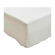 Cache Sommier Beige Clair Et Bourdon Noir 140 x 200 cm Carlina - Madura - The Cool Republic