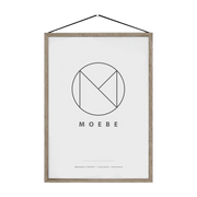 Cadre design à suspendre Frame Chêne A3 - Moebe - The Cool Republic