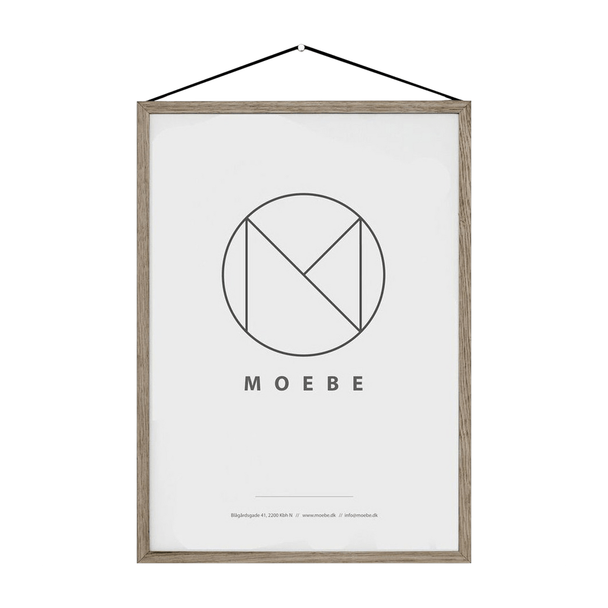 Cadre design à suspendre Frame Chêne A3 - Moebe - The Cool Republic