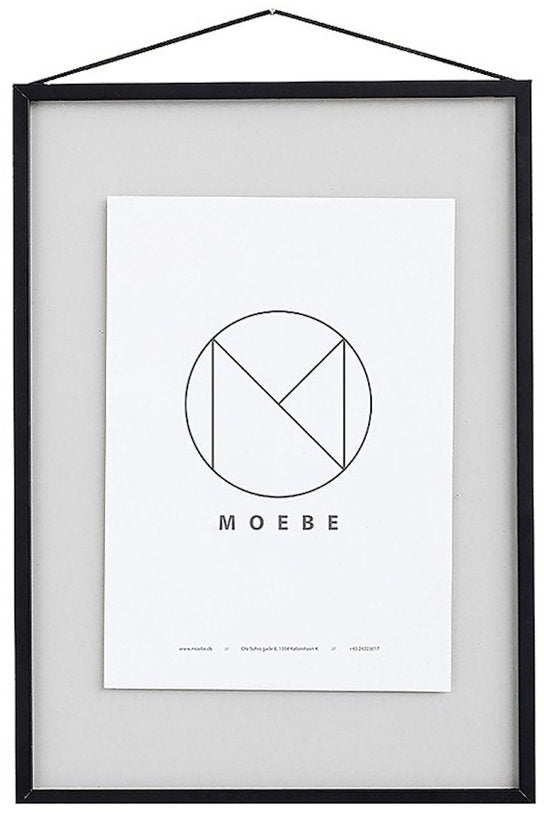 Cadre design à suspendre noir A2 Frame Aluminium - Moebe - The Cool Republic