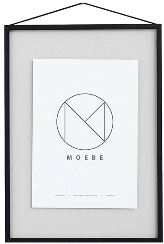 Cadre design à suspendre noir A3 Frame Aluminium - Moebe - The Cool Republic