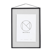 Cadre design à suspendre noir A4 Frame Aluminium - Moebe - The Cool Republic