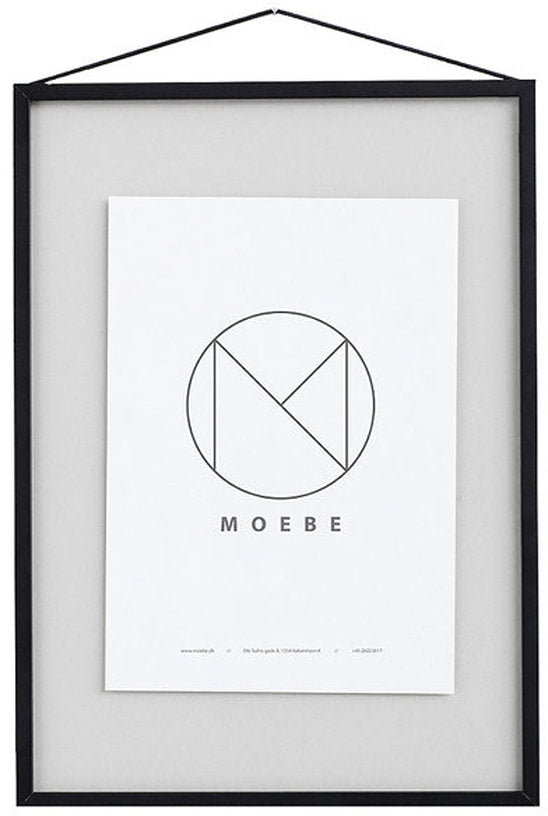 Cadre design à suspendre noir A5 Frame Aluminium - Moebe - The Cool Republic