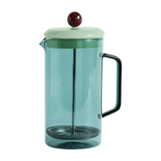 Glass teapot with blue press infuser - HAY - The Cool Republic