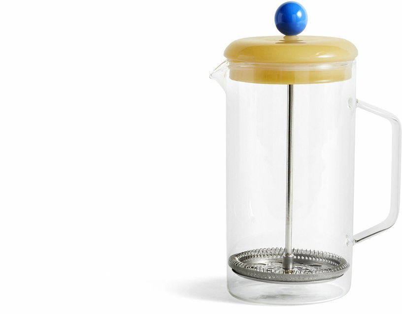 Cafetière en verre avec infuseur à presse transparente - HAY - The Cool Republic
