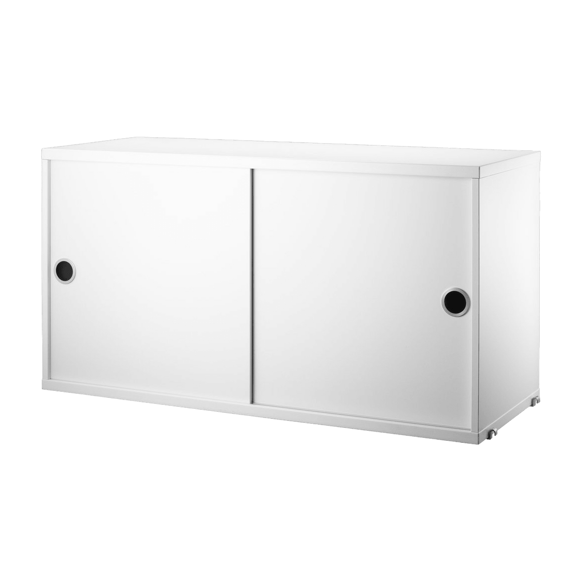 Caisson blanc 2 portes coulissantes 78 x 30 x 42 cm - String furniture - The Cool Republic