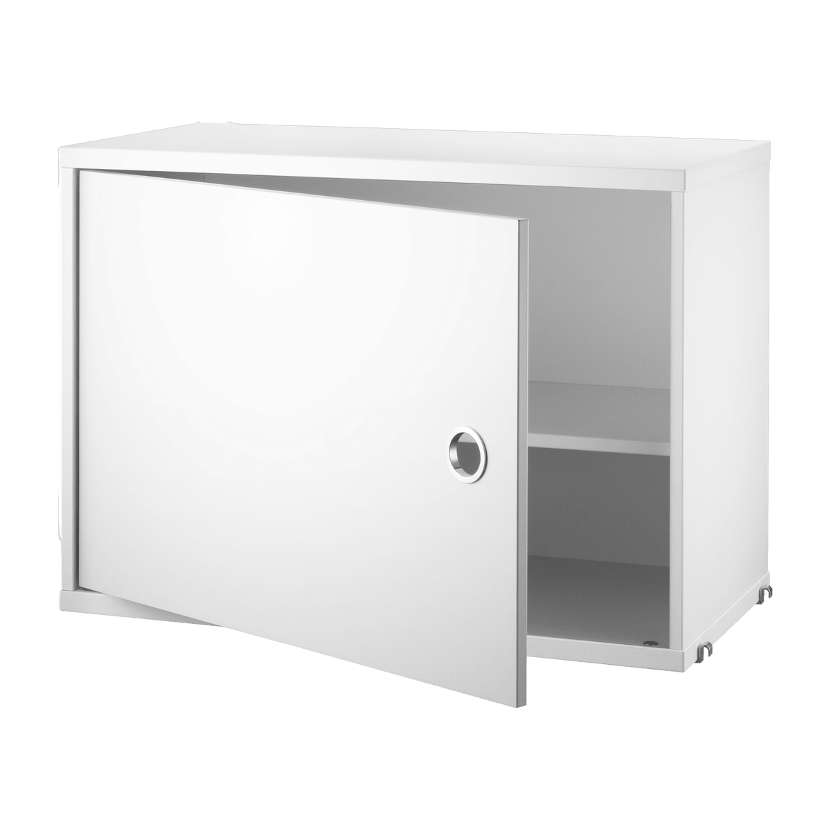 Caisson en bois blanc avec porte battante - String furniture - The Cool Republic