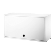 Caisson en bois blanc avec porte rabattable - String furniture - The Cool Republic
