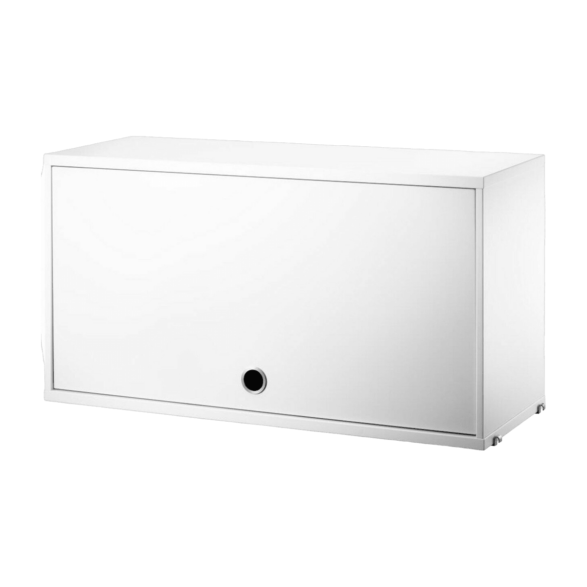 Caisson en bois blanc avec porte rabattable - String furniture - The Cool Republic
