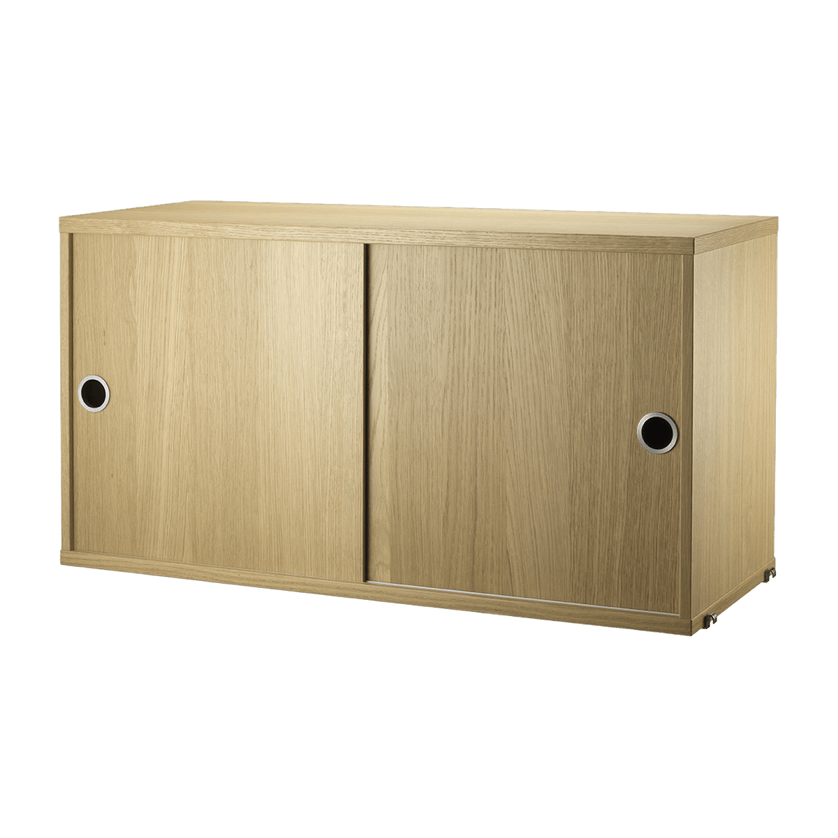 Caisson en chêne 2 portes coulissantes 78 x 30 x 42 cm - String furniture - The Cool Republic