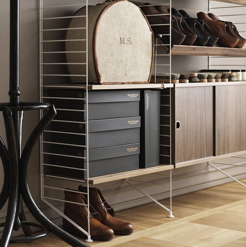 Caisson en noyer 2 portes coulissantes 78 x 30 x 42 cm - String furniture - The Cool Republic