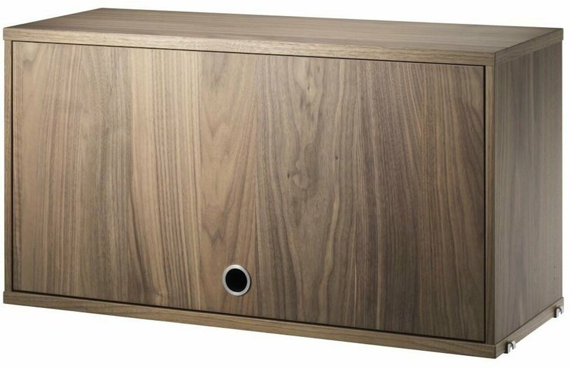 Caisson en noyer avec porte rabattable - String furniture - The Cool Republic