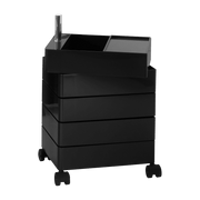 Caisson sur roulettes 5 tiroirs noir 360° Container - Magis - The Cool Republic