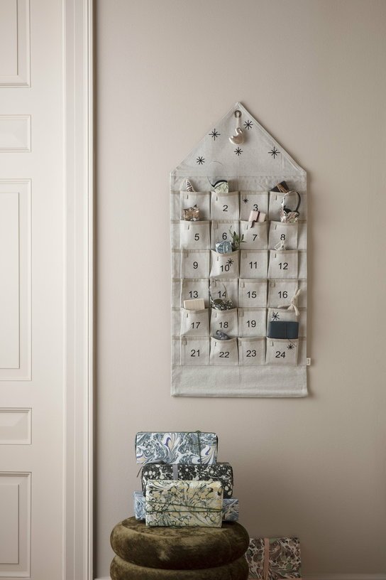 Calendrier de l'Avent étoilé sable - Ferm Living - The Cool Republic