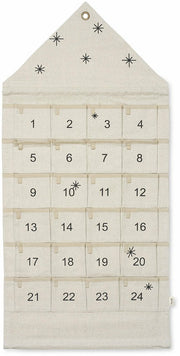 Calendrier de l'Avent étoilé sable - Ferm Living - The Cool Republic