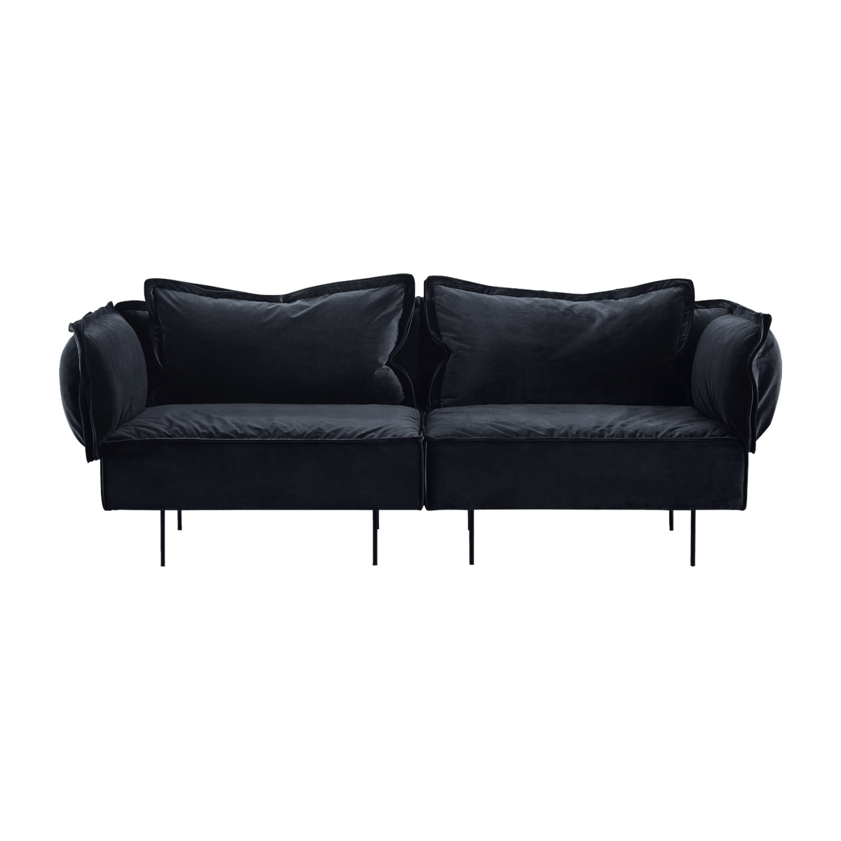 Canapé 2 places anthracite Velvet - HANDVÄRK - The Cool Republic