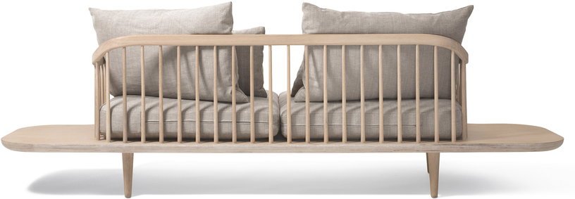 Canapé 2 places avec plateaux beige SC3 Fly - &tradition - The Cool Republic