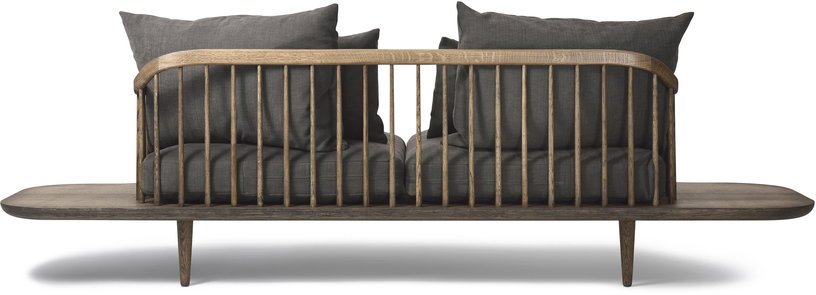 Canapé 2 places avec plateaux gris SC3 Fly - &tradition - The Cool Republic