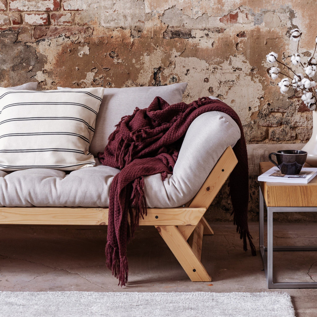 Canapé 2 places convertible beige Bebop - Karup Design - The Cool Republic