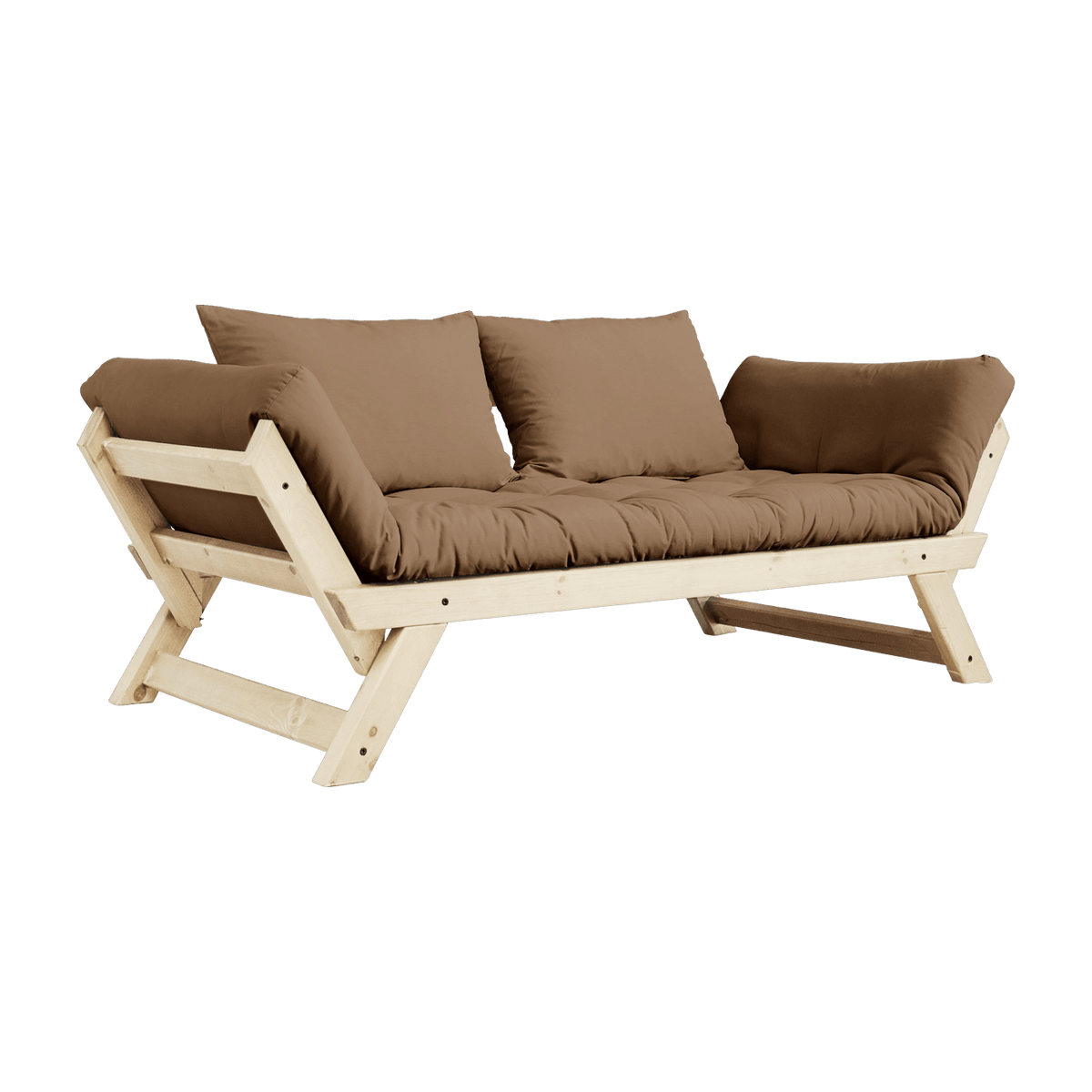Canapé 2 places convertible marron Bebop - Karup Design - The Cool Republic