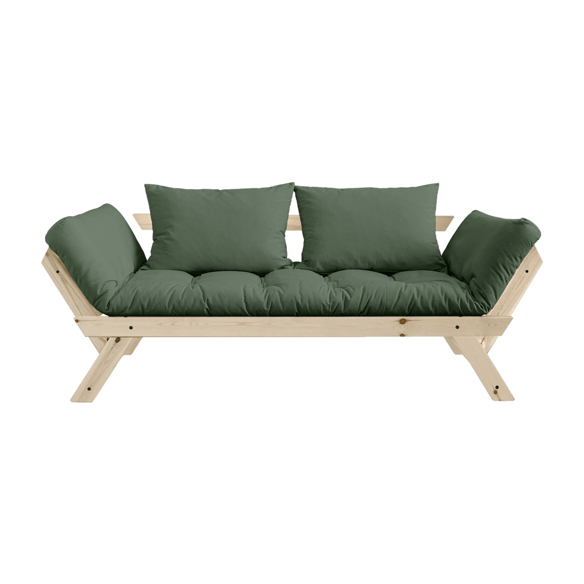 Canapé 2 places convertible vert Bebop - Karup Design - The Cool Republic