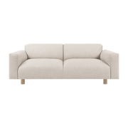 Canapé 2 places effet bouclette beige 200 cm Koti - Hem - The Cool Republic