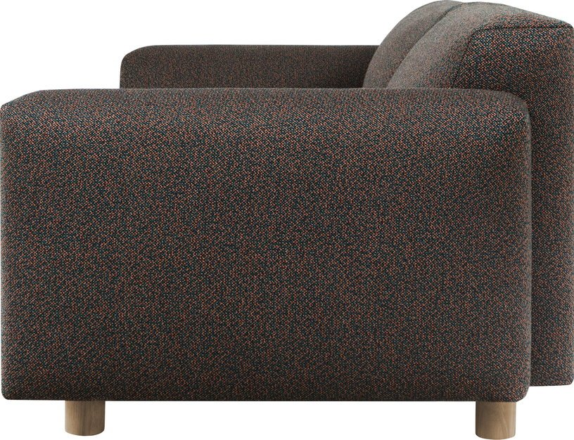 Canapé 2 places effet bouclette marron 200 cm Koti - Hem - The Cool Republic