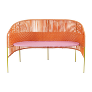 Canapé 2 places en acier orange Caribe - Ames - The Cool Republic