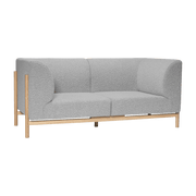 Canapé 2 places en polyester gris 182 cm Moment - Hübsch - The Cool Republic