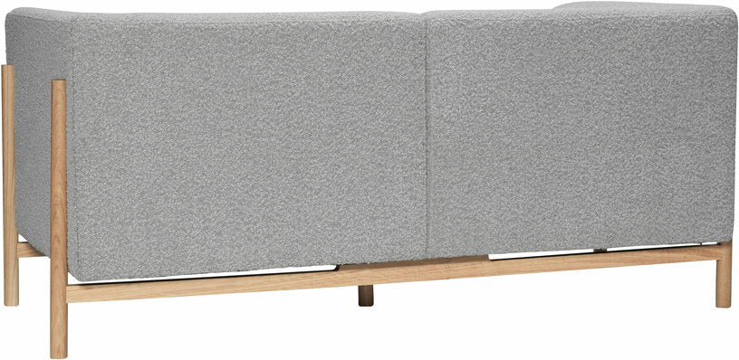 Canapé 2 places en polyester gris 182 cm Moment - Hübsch - The Cool Republic