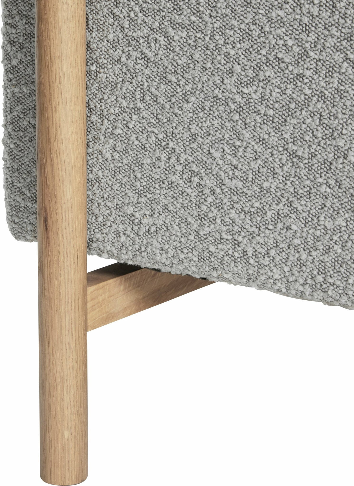 Canapé 2 places en polyester gris 182 cm Moment - Hübsch - The Cool Republic